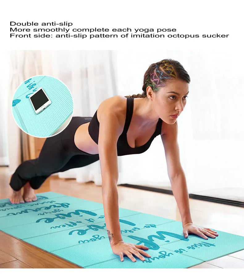 173*61CM Exercise Pilates Folding Yoga Mat Yoga Shop 2018