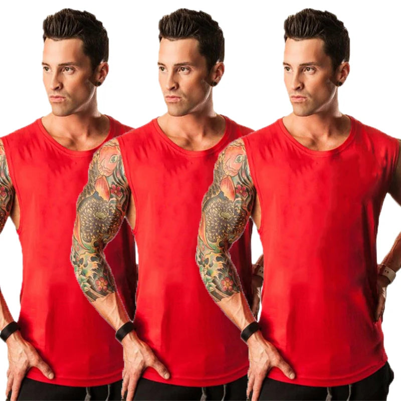 Men's 3-Pack Cotton Tank Tops Yoga Shop 2018