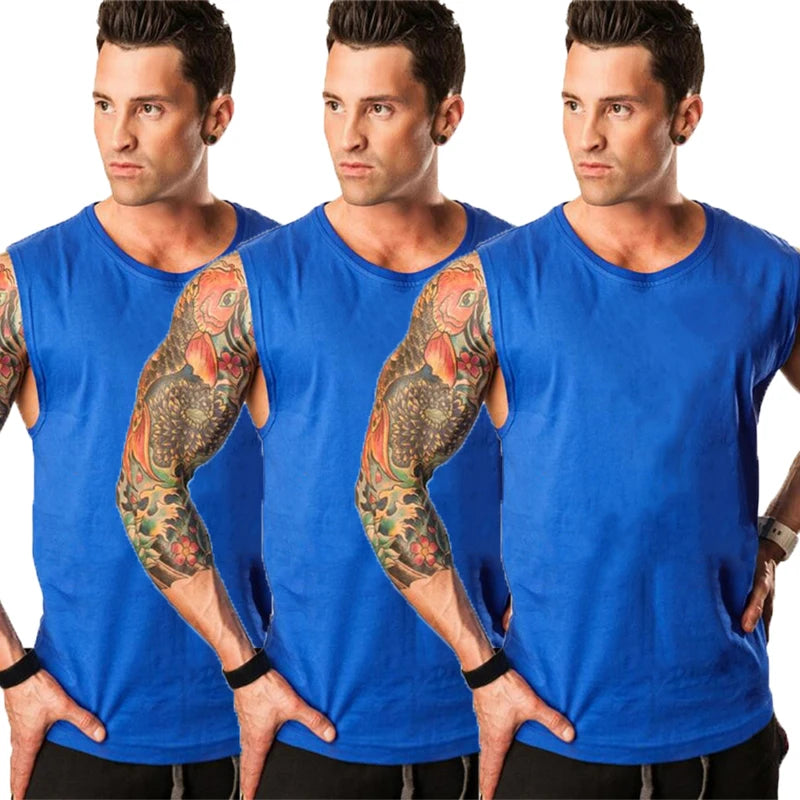 Men's 3-Pack Cotton Tank Tops Yoga Shop 2018