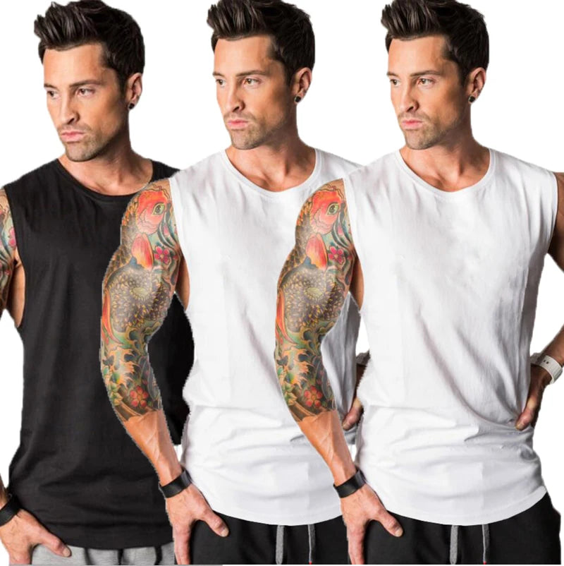 Men's 3-Pack Cotton Tank Tops Yoga Shop 2018