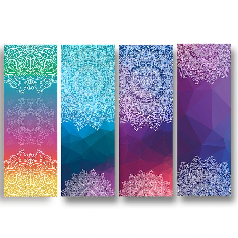 Floral Print Yoga Mat Towel: Thick, Foldable, 183cm x 63cm Yoga Shop 2018