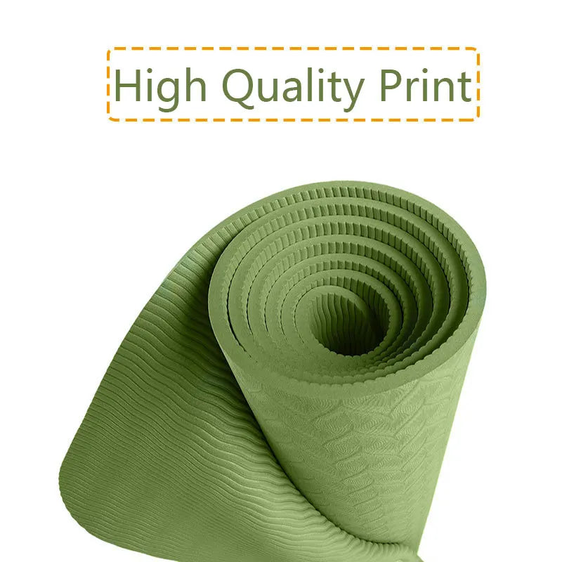 6mm Non-Slip TPE Yoga Mat with Position Line - 183x61cm Fitness Pad Yoga Shop 2018