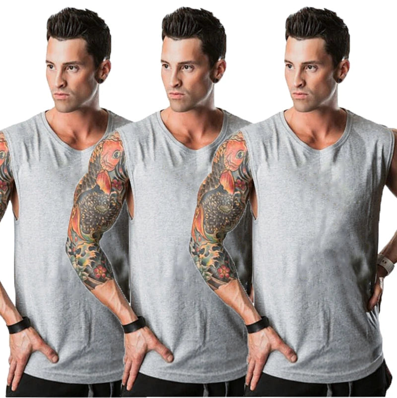 Men's 3-Pack Cotton Tank Tops Yoga Shop 2018