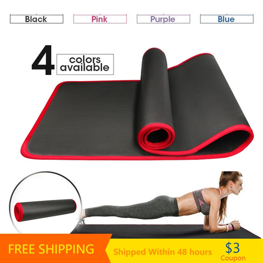 YECOKISO 10MM Extra Thick Yoga Mat-Non-Slip Fitness Mat with Bandage Yoga Shop 2018