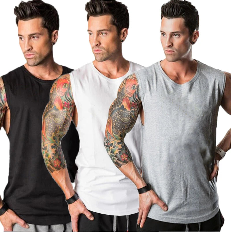 Men's 3-Pack Cotton Tank Tops Yoga Shop 2018