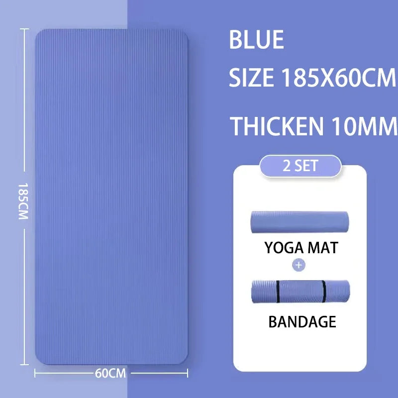 15mm Thick Non-Slip Yoga Mat | High Density Fitness Mat for Home Workouts | YogaShop2018 Yoga Shop 2018