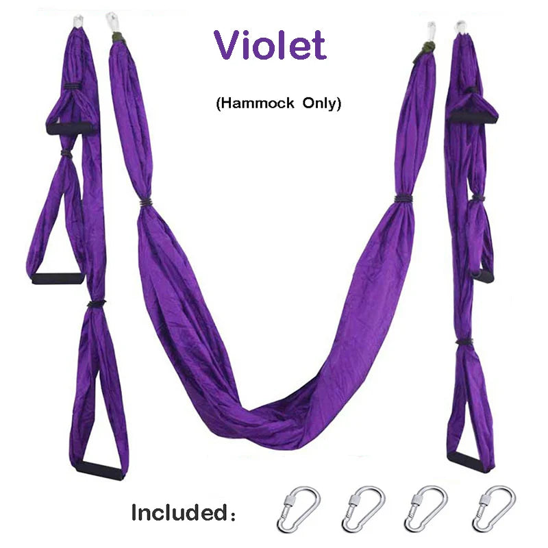 Aerial Yoga Hammock Set: Anti-Gravity Pilates Gym Strap Flying Swing Yoga Shop 2018