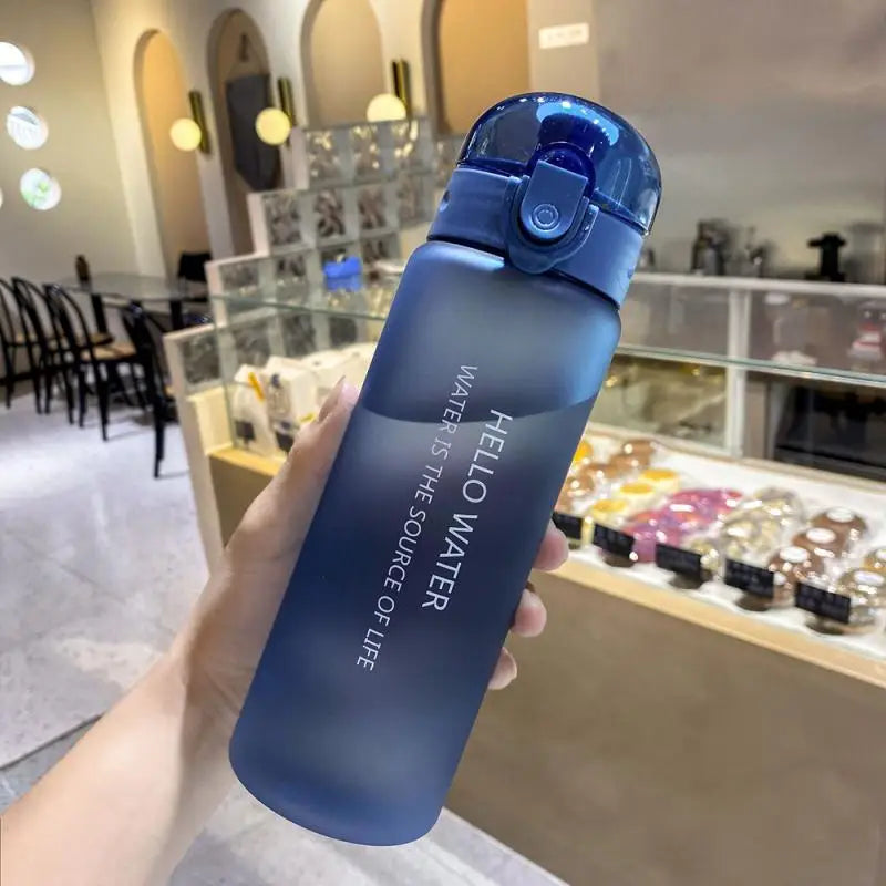 80ml Sports Water Bottle - Leakproof, Portable, Clear & Frosted Yoga Shop 2018