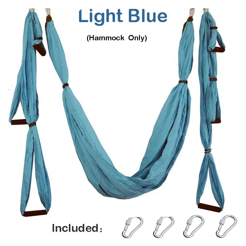 Aerial Yoga Hammock Set: Anti-Gravity Pilates Gym Strap Flying Swing Yoga Shop 2018