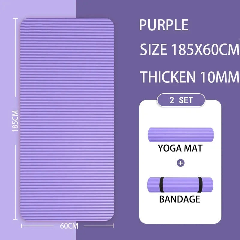 15mm Thick Non-Slip Yoga Mat | High Density Fitness Mat for Home Workouts | YogaShop2018 Yoga Shop 2018