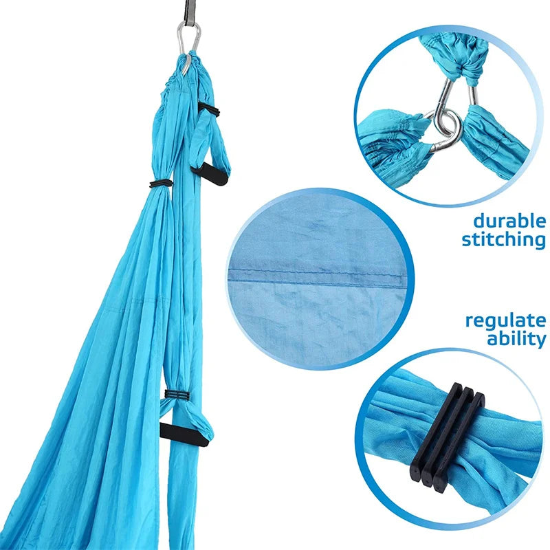 Aerial Yoga Hammock Set: Anti-Gravity Pilates Gym Strap Flying Swing Yoga Shop 2018