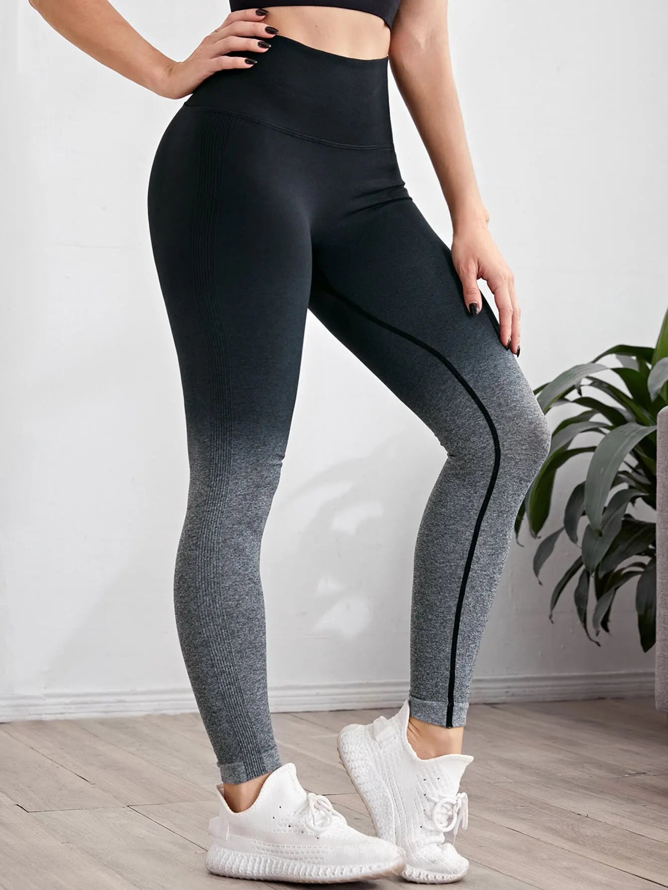 Gradient Color Energy Legging - Women's Workout Yoga Pants Yoga Shop 2018