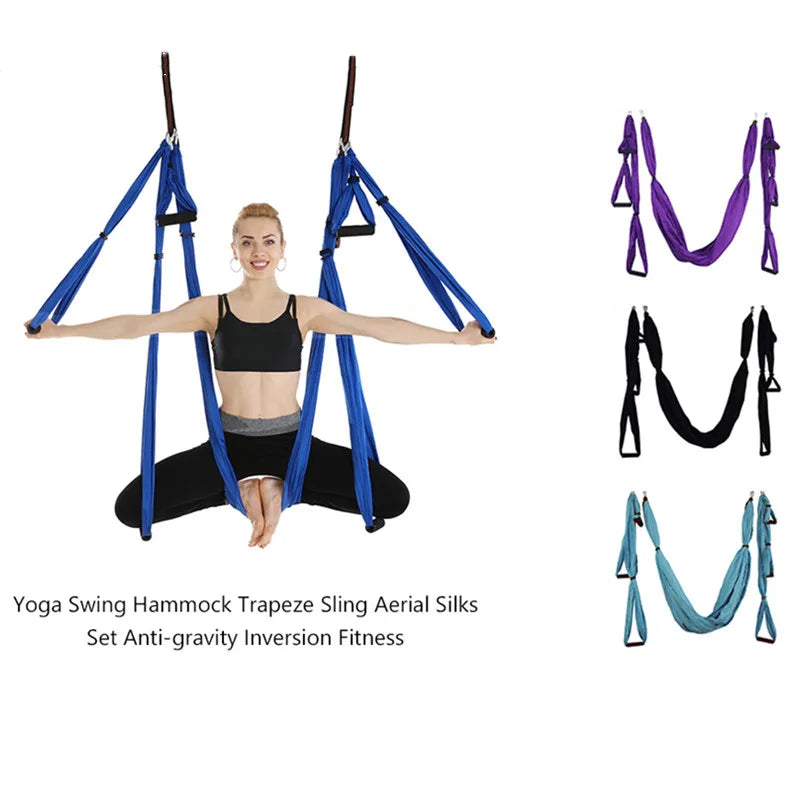 Aerial Yoga Hammock Set: Anti-Gravity Pilates Gym Strap Flying Swing Yoga Shop 2018