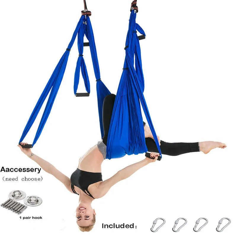 Aerial Yoga Hammock Set: Anti-Gravity Pilates Gym Strap Flying Swing Yoga Shop 2018