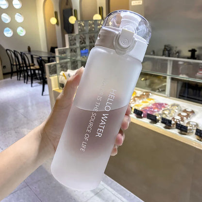 80ml Sports Water Bottle - Leakproof, Portable, Clear & Frosted Yoga Shop 2018