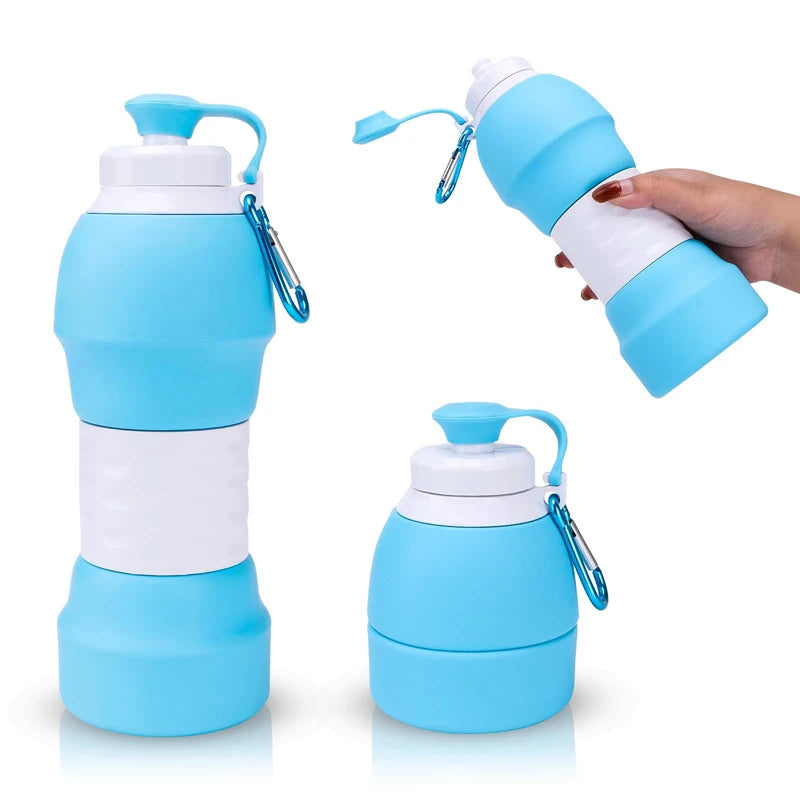 Collapsible Leak-Proof Silicone Sports Bottle - Portable & Refillable Yoga Shop 2018