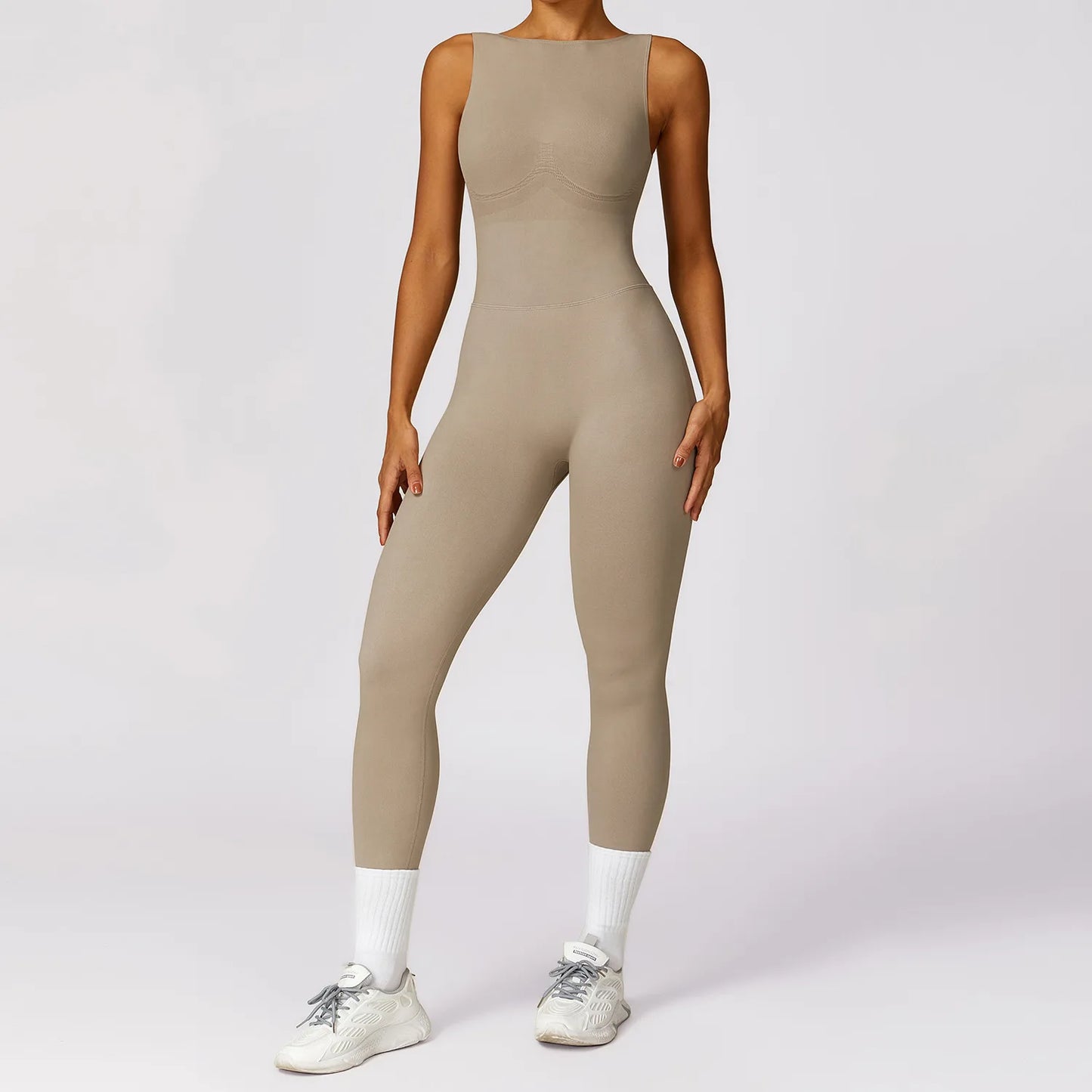 Seamless Fitness Sports Jumpsuit: Women's Gym Athletic Wear Set Yoga Shop 2018
