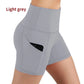 Fashion Women's Shorts with Pocket High Waist Elastic Yoga Leggings Gym Running Sport Fitness Short Pants Yoga Shop 2018