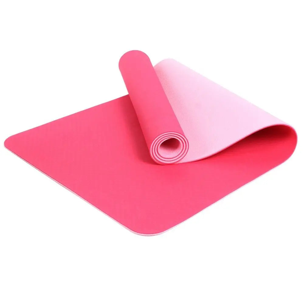 Anti-skid Yoga Mat Entertainment TPE Double Sided Pilates Mat Non-slip Foldable Gymnastics Mat Fitness Yoga Shop 2018