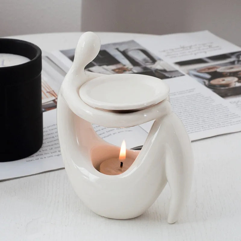 Nordic Instagram Creative Ceramic Body Embracing Aromatherapy Stove Essential Oil Stove Home Decoration Yoga Shop 2018