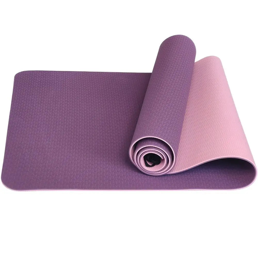 Anti-skid Yoga Mat Entertainment TPE Double Sided Pilates Mat Non-slip Foldable Gymnastics Mat Fitness Yoga Shop 2018