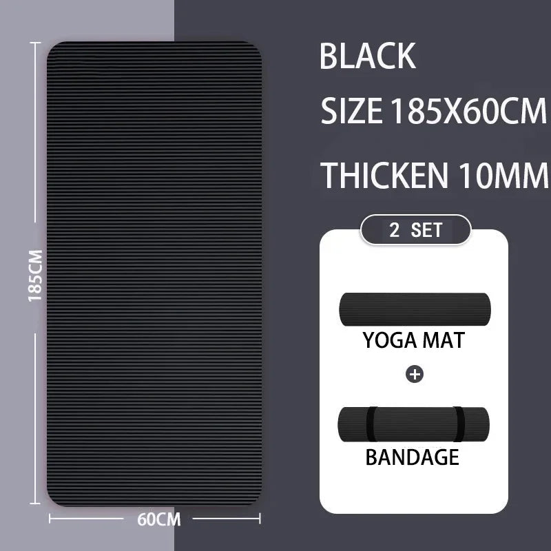 15mm Thick Non-Slip Yoga Mat | High Density Fitness Mat for Home Workouts | YogaShop2018 Yoga Shop 2018