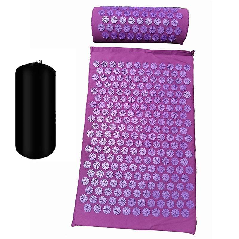 Acupressure Relieve Stress Back Body Pain Spike Mat Yoga Shop 2018