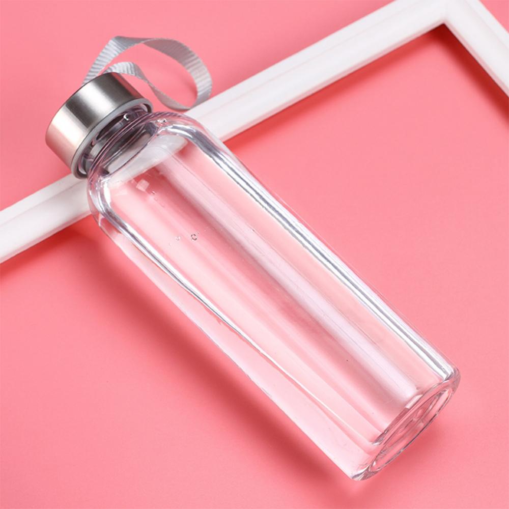 Plastic Transparent Round Portable Water Bottles Yoga Shop 2018